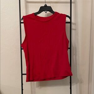 Sleeveless Red Women's Top